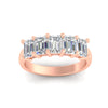 Load image into Gallery viewer, emerald-cut-five-stone-diamond-band-3-carat-in-rose-gold-fdwb8008emangle5-3.00ct-nl-rg