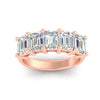 Load image into Gallery viewer, emerald-cut-five-stone-diamond-band-5-carat-in-rose-gold-fdwb8008emangle5-5.00ct-nl-rg