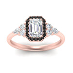 Load image into Gallery viewer, emerald-cut-halo-cluster-accent-black-diamond-engagement-ring-in-rose-gold-FD10512EMRGBLACKANGLE5-NL-RG.jpg?v=1770117234