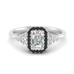Load image into Gallery viewer, emerald-cut-halo-cluster-accent-black-diamond-engagement-ring-in-white-gold-FD10512EMRGBLACK-NL-WG.jpg?v=1770117234