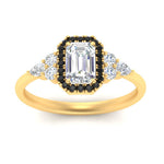 Load image into Gallery viewer, emerald-cut-halo-cluster-accent-black-diamond-engagement-ring-in-yellow-gold-FD10512EMRGBLACKANGLE5-NL-YG.jpg?v=1770117234