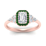 Load image into Gallery viewer, emerald-cut-halo-cluster-accent-emerald-engagement-ring-in-rose-gold-FD10512EMRGEMGRANGLE5-NL-RG.jpg?v=1770117234