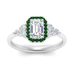 Load image into Gallery viewer, emerald-cut-halo-cluster-accent-emerald-engagement-ring-in-white-gold-FD10512EMRGEMGRANGLE5-NL-WG.jpg?v=1770117234