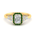 Load image into Gallery viewer, emerald-cut-halo-cluster-accent-emerald-engagement-ring-in-yellow-gold-FD10512EMRGEMGR-NL-YG.jpg?v=1770117234