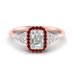 Load image into Gallery viewer, emerald-cut-halo-cluster-accent-ruby-engagement-ring-in-rose-gold-FD10512EMRGRUDR-NL-RG.jpg?v=1770117234