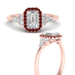 Load image into Gallery viewer, emerald-cut-halo-cluster-accent-ruby-engagement-ring-in-rose-gold-FD10512EMRGRUDRANGLE3-NL-RG.jpg?v=1770117234