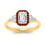 Load image into Gallery viewer, emerald-cut-halo-cluster-accent-ruby-engagement-ring-in-yellow-gold-FD10512EMRGRUDRANGLE5-NL-YG.jpg?v=1770117233