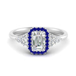 Load image into Gallery viewer, emerald-cut-halo-cluster-accent-sapphire-engagement-ring-in-white-gold-FD10512EMRGSABL-NL-WG.jpg?v=1770117234