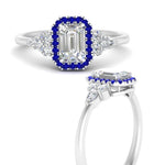 Load image into Gallery viewer, emerald-cut-halo-cluster-accent-sapphire-engagement-ring-in-white-gold-FD10512EMRGSABLANGLE3-NL-WG.jpg?v=1770117234