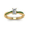 Load image into Gallery viewer, emerald-cut-infinity-twist-diamond-engagement-ring-with-emerald-in-14K-yellow-gold-FD8253EMRGEMGR-NL-YG