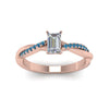 Load image into Gallery viewer, emerald-cut-infinity-twist-diamond-engagement-ring-with-ice-blue-topaz-in-14K-rose-gold-FD8253EMRGICBLTO-NL-RG