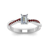 Load image into Gallery viewer, emerald-cut-infinity-twist-diamond-engagement-ring-with-ruby-in-14K-white-gold-FD8253EMRGRUDR-NL-WG