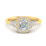 Load image into Gallery viewer, emerald-cut-lab-halo-cluster-accent-ring-in-yellow-gold-FD10512EMR-NL-YG.jpg?v=1770117234