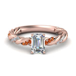 Load image into Gallery viewer, emerald-cut-orange-sapphire-twisted-vine-engagement-ring-in-rose-gold-FD9127EMRGSAOR-NL-RG
