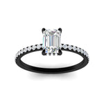 Load image into Gallery viewer, emerald-cut-pave-underhalo-engagement-ring-in-black-gold-FDENR11490EMRANGLE5-NL-BG.jpg?v=1761729740