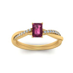 Load image into Gallery viewer, emerald-cut-pink-sapphire-simple-engagement-ring-in-yellow-gold-FD8253EMRGSADRPI-NL-YG-GS.jpg