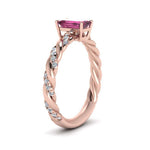 Load image into Gallery viewer, emerald-cut-pink-sapphire-twisted-engagement-ring-in-rose-gold-FD9127EMRGPS-NL-RG-GS.jpg