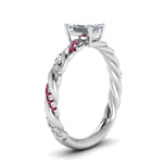Load image into Gallery viewer, emerald-cut-pink-sapphire-twisted-vine-engagement-ring-in-white-gold-FD9127EMRGSADRPIANGLE2-NL-WG