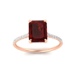Load image into Gallery viewer, emerald-cut-red-ruby-under-halo-wedding-ring-with-diamond-in-rose-gold-FD9788EMRGRUDR-NL-RG.jpg