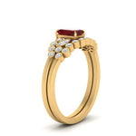 Load image into Gallery viewer, emerald-cut-ruby-cluster-wedding-set-in-yellow-gold-FDENS3110EMGRUDR-NL-YG.jpg