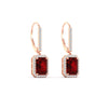Load image into Gallery viewer, emerald-cut-ruby-halo-lever-back-2-ct-diamond-earring-in-rose-gold-FD-EAR11235EMGRUDRANGLE1-2.00CT-NL-RG.jpg