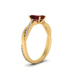Load image into Gallery viewer, emerald-cut-ruby-simple-engagement-ring-in-yellow-gold-FD8253EMRGRUDR-NL-YG-GS.jpg