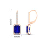 Load image into Gallery viewer, emerald-cut-sapphire-halo-lever-back-2-ct-diamond-earring-in-rose-gold-FD-EAR11235EMGSABLANGLE1-2.00CT-NL-RG.jpg