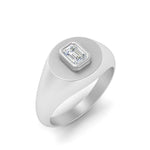 Load image into Gallery viewer, Emerald Cut Signet Ring