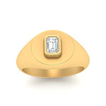 Load image into Gallery viewer, Emerald Cut Signet Ring