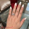 Load image into Gallery viewer, emerald-cut-simple-diamond-twisted-vine-bridal-ring-sets-in-14K-white-gold-FD8233EM.jpg-2