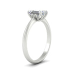 Load image into Gallery viewer, Cathedral Emerald Cut Solitaire Ring