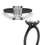 Load image into Gallery viewer, emerald-cut-stunning-solitaire-diamond-ring-in-black-gold-FD11296EMRANGLE3-NL-BG