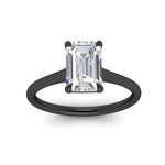 Load image into Gallery viewer, emerald-cut-stunning-solitaire-diamond-ring-in-black-gold-FD11296EMRANGLE5-NL-BG