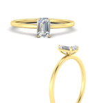 Load image into Gallery viewer, emerald-cut-thin-classic-solitaire-engagement-ring-in-yellow-gold-fdens9358emrangle3-nl-yg