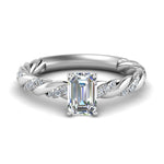 Load image into Gallery viewer, emerald-cut-twisted-vine-engagement-ring-in-white-gold-FD9127EMR-NL-WG