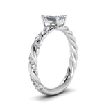 Load image into Gallery viewer, emerald-cut-twisted-vine-engagement-ring-in-white-gold-FD9127EMRANGLE2-NL-WG