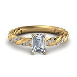 Load image into Gallery viewer, emerald-cut-twisted-vine-engagement-ring-in-yellow-gold-FD9127EMR-NL-YG