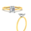 Load image into Gallery viewer, emerald-cut-two-tone-1.5-mm-comfort-fit-solitaire-ring-in-yellow-gold-fdens11590emrangle3-1.50mm-nl-yg?v=1758104137
