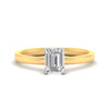 Load image into Gallery viewer, emerald-cut-two-tone-2-mm-comfort-fit-solitaire-ring-in-yellow-gold-fdens11590emrsleep-2.00mm-nl-yg?v=1758109705