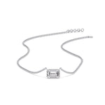 Load image into Gallery viewer, emerald-diamond-bezel-set-solitaire-pendant-in-white-gold-fdpd10538emangle4-0-50ct-nl-wg_38fe9981-8ade-4769-8d2b-817339aa92c0