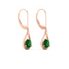 Load image into Gallery viewer, emerald-diamond-solitaire-drop-earrings-in-rose-gold-fdear11552gemgrangle3-nl-rg.jpg?v=1764148218