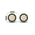 Load image into Gallery viewer, emerald-earring-jacket-for-2-carat-round-stud-earrings-in-rose-gold-fdear11307gemgrangle1-0-50ct-nl-rg.jpg