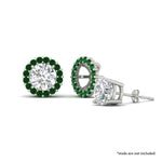 Load image into Gallery viewer, emerald-earring-jacket-for-2-carat-round-stud-earrings-in-white-gold-fdear11307gemgrangle1-0-50ct-nl-wg.jpg