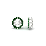 Load image into Gallery viewer, emerald-earring-jacket-for-2-carat-round-stud-earrings-in-white-gold-fdear11307gemgrangle1-0-50ct-nl-wg.jpg