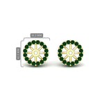 Load image into Gallery viewer, emerald-earring-jacket-for-2-carat-round-stud-earrings-in-yellow-gold-fdear11307gemgrangle1-0-50ct-nl-yg.jpg