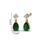 Load image into Gallery viewer, emerald-pear-drop-stud-diamond-earring-in-yellow-gold-FDEAR8386GEMGR-NL-YG-GS_1080x1080_186e3b71-c410-4e59-84a2-9e0497355d0c
