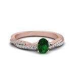 Load image into Gallery viewer, entwined-oval-shaped-emerald-engagement-in-rose-gold-FD8233OVRGEMGR-NL-RG-GS.jpg