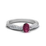 Load image into Gallery viewer, entwined-oval-shaped-pink-sapphire-engagement-in-white-gold-FD8233OVRGSADRPI-NL-WG-GS.jpg