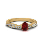 Load image into Gallery viewer, entwined-oval-shaped-ruby-engagement-in-yellow-gold-FD8233OVRGRUDR-NL-YG-GS.jpg