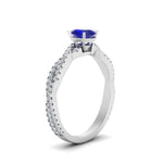 Load image into Gallery viewer, entwined-oval-shaped-sapphire-engagement-in-white-gold-FD8233OVRGSABL-NL-WG-GS.jpg